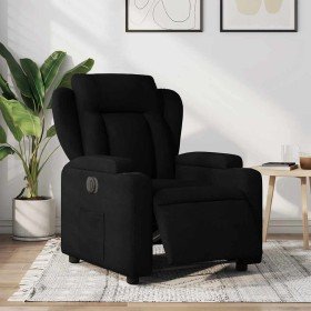 Sillón reclinable eléctrico de tela negro en Sillones | Comprar online en Foru.es