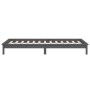 Estructura de cama con LED madera maciza gris 100x200 cm de , Camas y somieres - Ref: Foro24-820598, Precio: 140,60 €, Descue...