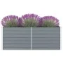 Jardinera elevada de acero galvanizado gris 160x80x45 cm de , Maceteros y jardineras - Ref: Foro24-47011, Precio: 56,37 €, De...