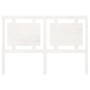 Cabecero de cama madera maciza de pino blanco 145,5x4x100 cm de , Cabeceros y pies de cama - Ref: Foro24-817941, Precio: 65,5...