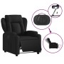 Sillón reclinable eléctrico de tela negro en Sillones | Comprar online en Foru.es