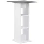 White and anthracite gray high kitchen table 60x60x110 cm by , Kitchen and dining tables - Ref: Foro24-280210, Price: 68,43 €...