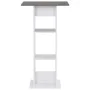 White and anthracite gray high kitchen table 60x60x110 cm by , Kitchen and dining tables - Ref: Foro24-280210, Price: 68,43 €...