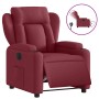 Sillón reclinable eléctrico tela rojo tinto en Sillones | Comprar online en Foru.es