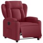 Sillón reclinable eléctrico tela rojo tinto en Sillones | Comprar online en Foru.es
