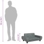 Cama para perros de terciopelo gris oscuro 70x45x33 cm en Camas para perros | Comprar online en Foru.es