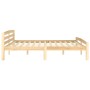 Estructura de cama de madera maciza de pino 200x200 cm de vidaXL, Camas y somieres - Ref: Foro24-322067, Precio: 109,71 €, De...