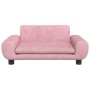 Cama para perros de terciopelo rosa 70x45x33 cm en Camas para perros | Comprar online en Foru.es