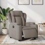 Sillón reclinable eléctrico tela gris taupé en Sillones | Comprar online en Foru.es