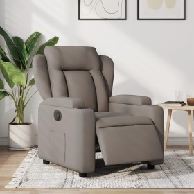 Sillón reclinable eléctrico tela gris taupé en Sillones | Comprar online en Foru.es