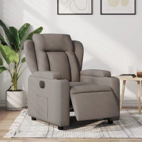 Sillón reclinable eléctrico tela gris taupé en Sillones | Comprar online en Foru.es