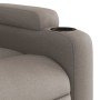 Sillón reclinable eléctrico tela gris taupé en Sillones | Comprar online en Foru.es