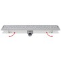 Desagüe lineal de ducha Bubble acero inoxidable 730x140 mm de vidaXL, Desagües - Ref: Foro24-142191, Precio: 48,73 €, Descuen...