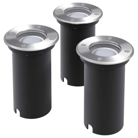 Round outdoor floor lights 3 units by vidaXL, Outdoor lighting - Ref: Foro24-42412, Price: 39,95 €, Discount: %