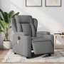 Sillón reclinable de masaje eléctrico tela gris oscuro en Sillones | Comprar online en Foru.es
