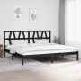 Estructura de cama de madera maciza de pino negro 200x200 cm de , Camas y somieres - Ref: Foro24-3104022, Precio: 161,83 €, D...