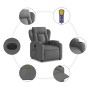 Sillón reclinable de masaje eléctrico tela gris oscuro en Sillones | Comprar online en Foru.es