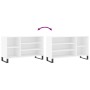 Mueble zapatero madera contrachapada blanco 102x36x60 cm de , Zapateros y organizadores de calzado - Ref: Foro24-831420, Prec...
