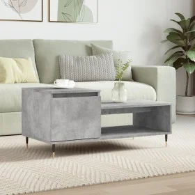 Mesa de centro madera contrachapada gris hormigón 100x50x45 cm de , Mesas de centro - Ref: Foro24-830824, Precio: 47,11 €, De...