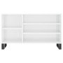 Mueble zapatero madera contrachapada blanco brillo 102x36x60 cm de , Zapateros y organizadores de calzado - Ref: Foro24-83142...
