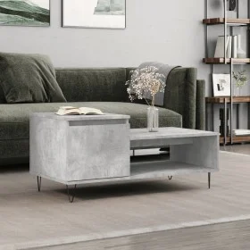 Betongrauer Couchtisch aus Sperrholz, 100 x 50 x 45 cm von , Couchtisch - Ref: Foro24-830832, Preis: 46,55 €, Rabatt: %