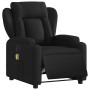 Sillón reclinable de masaje eléctrico tela negro en Sillones | Comprar online en Foru.es