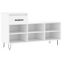 Mueble zapatero madera contrachapada blanco 102x36x60 cm de , Zapateros y organizadores de calzado - Ref: Foro24-831364, Prec...