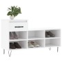 Mueble zapatero madera contrachapada blanco 102x36x60 cm de , Zapateros y organizadores de calzado - Ref: Foro24-831364, Prec...