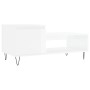 Mesa de centro madera contrachapada blanco brillo 100x50x45 cm de , Mesas de centro - Ref: Foro24-830830, Precio: 59,73 €, De...