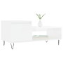 Mesa de centro madera contrachapada blanco brillo 100x50x45 cm de , Mesas de centro - Ref: Foro24-830830, Precio: 59,73 €, De...
