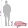 Cama para perros de terciopelo rosa 70x45x33 cm en Camas para perros | Comprar online en Foru.es