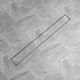 Desagüe lineal de ducha acero inoxidable 1030x140 mm de vidaXL, Desagües - Ref: Foro24-142176, Precio: 70,12 €, Descuento: %