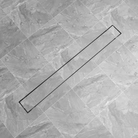 Stainless steel linear shower drain 1030x140 mm by vidaXL, Drains - Ref: Foro24-142176, Price: 68,96 €, Discount: %