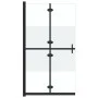 Half-frosted ESG glass folding shower screen 70x190 cm by , Shower walls and screens - Ref: Foro24-151186, Price: 184,96 €, D...