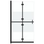 Mampara de ducha plegable vidrio ESG medio esmerilado 70x190 cm de , Paredes y mamparas de ducha - Ref: Foro24-151186, Precio...