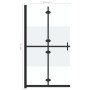 Mampara de ducha plegable vidrio ESG medio esmerilado 110x190cm de , Paredes y mamparas de ducha - Ref: Foro24-151190, Precio...