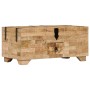 Mesa de centro de madera de mango maciza 80x40x35 cm de , Mesas de centro - Ref: Foro24-247327, Precio: 302,89 €, Descuento: %