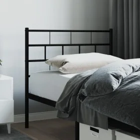Kopfteil aus schwarzem Metall, 107 cm von , Kopf- und Fußteile - Ref: Foro24-355689, Preis: 23,69 €, Rabatt: %