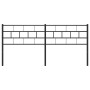 Cabecero de metal negro 160 cm de , Cabeceros y pies de cama - Ref: Foro24-355694, Precio: 35,88 €, Descuento: %
