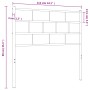 Cabecero de metal negro 107 cm de , Cabeceros y pies de cama - Ref: Foro24-355689, Precio: 24,04 €, Descuento: %