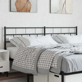 Kopfteil aus schwarzem Metall, 193 cm von , Kopf- und Fußteile - Ref: Foro24-355696, Preis: 31,45 €, Rabatt: %