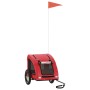 Remolque de bicicleta mascotas hierro tela Oxford rojo de , Cochecitos para mascotas - Ref: Foro24-93950, Precio: 94,04 €, De...