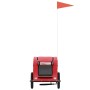 Remolque de bicicleta mascotas hierro tela Oxford rojo de , Cochecitos para mascotas - Ref: Foro24-93950, Precio: 94,04 €, De...