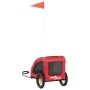 Remolque de bicicleta mascotas hierro tela Oxford rojo de , Cochecitos para mascotas - Ref: Foro24-93950, Precio: 94,04 €, De...