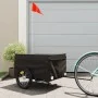 Remolque para bicicleta hierro negro 45 kg de , Remolques para bicicletas - Ref: Foro24-94087, Precio: 83,87 €, Descuento: %