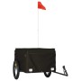 Remolque para bicicleta hierro negro 45 kg de , Remolques para bicicletas - Ref: Foro24-94087, Precio: 80,08 €, Descuento: %