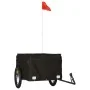 Remolque para bicicleta hierro negro 45 kg de , Remolques para bicicletas - Ref: Foro24-94087, Precio: 83,87 €, Descuento: %