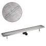 Desagüe de ducha lineal acero inoxidable 930x140 mm de vidaXL, Desagües - Ref: Foro24-142175, Precio: 65,09 €, Descuento: %