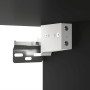 Mueble con espejo y LED negro 76x15x55 cm de , Tocadores de baño - Ref: Foro24-808856, Precio: 57,64 €, Descuento: %