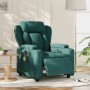 Sillón reclinable de masaje eléctrico tela verde oscuro en Sillones | Comprar online en Foru.es